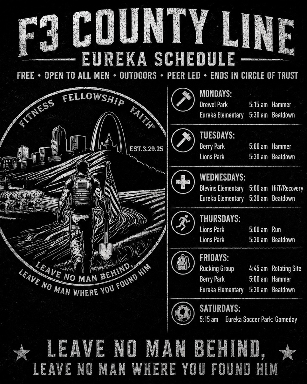 Eureka Schedule